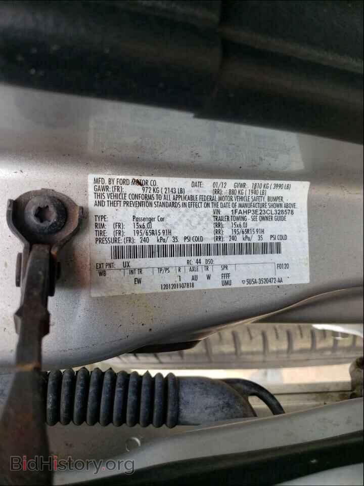 2012 FORD FOCUS - VIN: 1FAHP3E23CL328578 - Фото 10