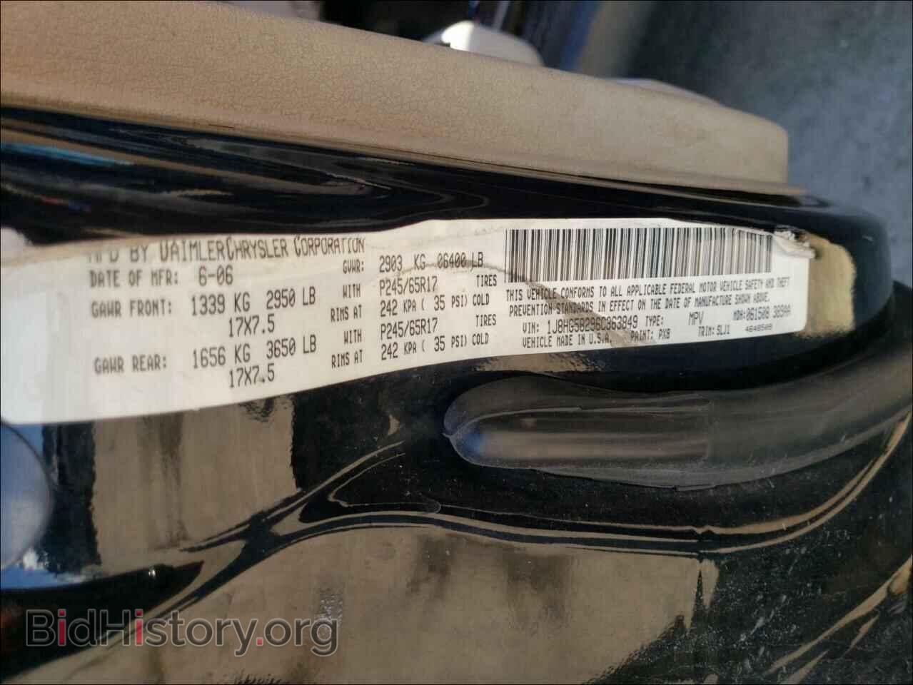 2006 JEEP COMMANDER - VIN: 1J8HG58296C363849 - Photo 10