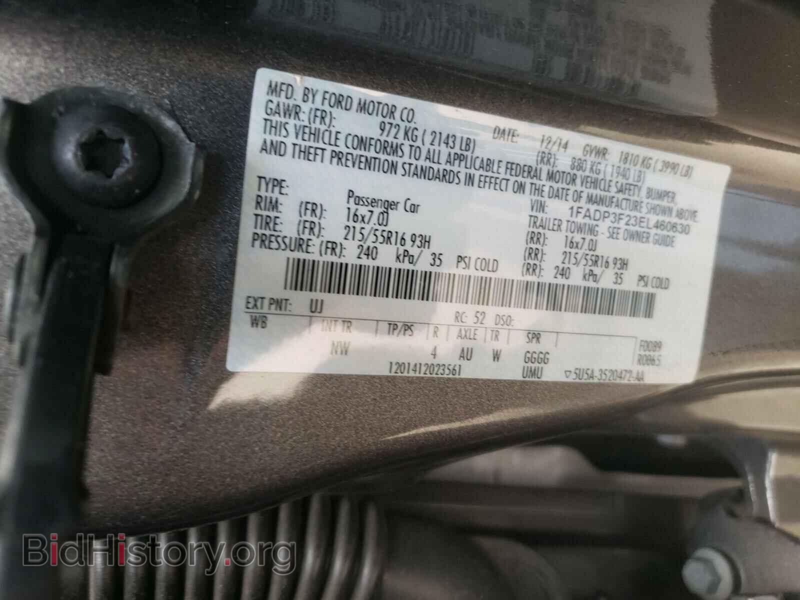 2014 FORD FOCUS - VIN: 1FADP3F23EL460630 - Photo 10