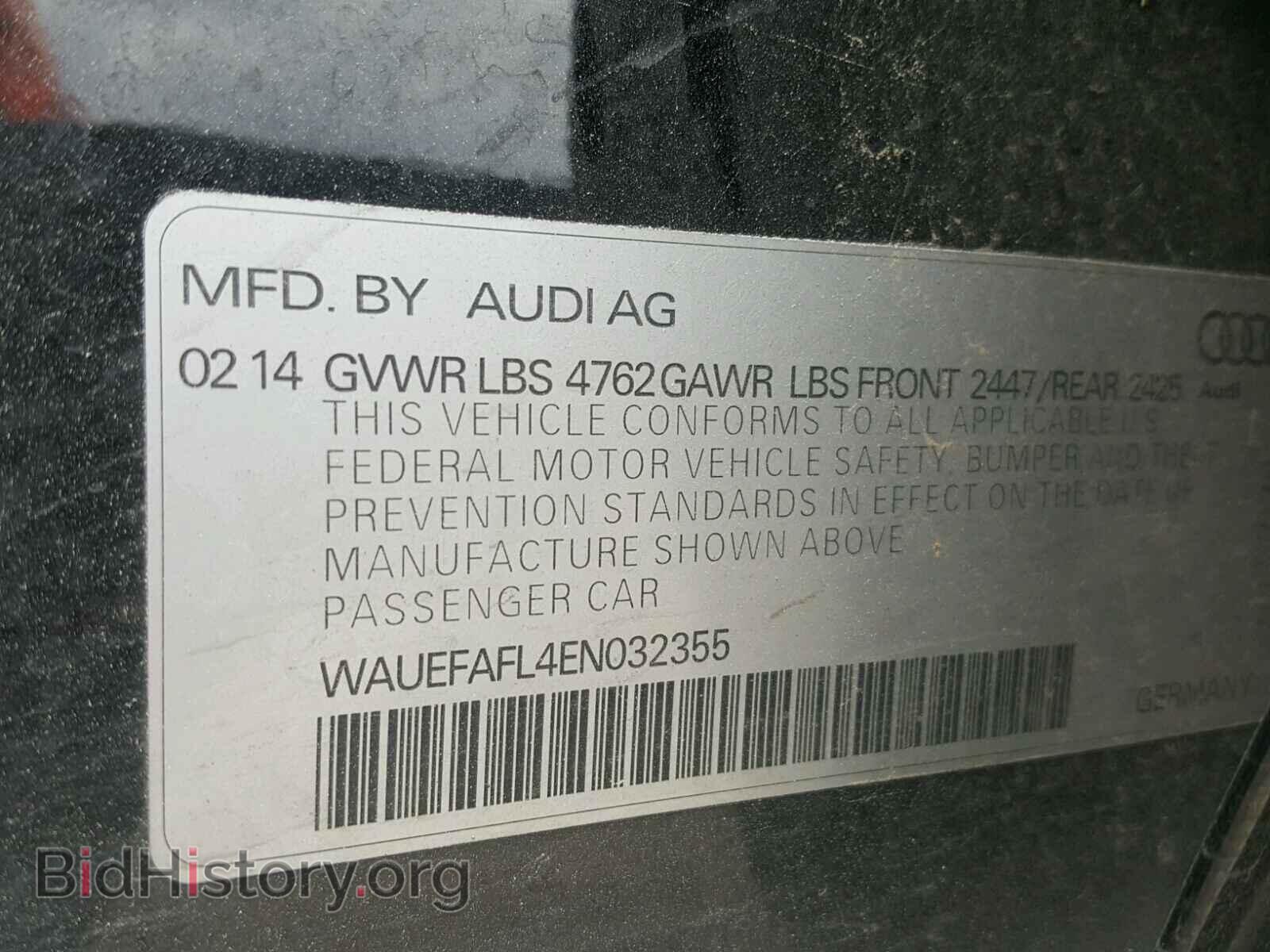 2014 AUDI A4 - VIN: WAUEFAFL4EN032355 - Фото 10