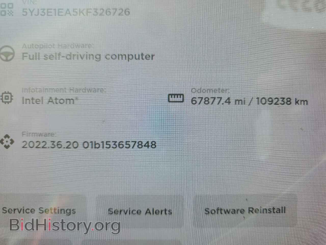 2019 TESLA MODEL 3 - VIN: 5YJ3E1EA5KF326726 - Photo 9