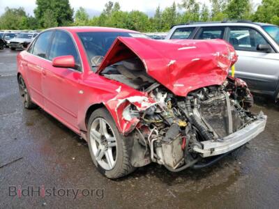 2008 Audi A4 A4 2.0T QU, красный — VIN WAUDF78E48A033207, Copart