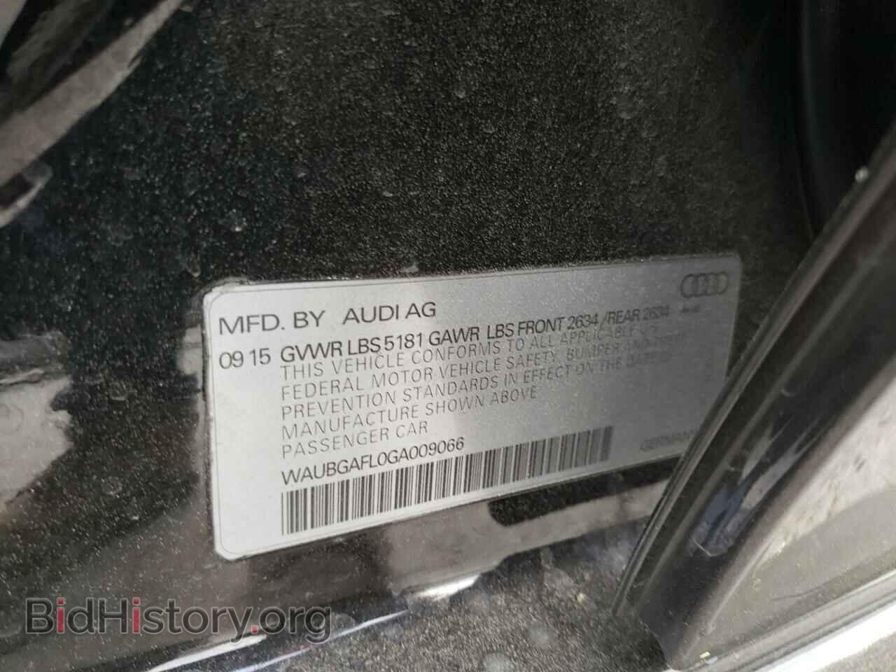 2016 AUDI S4/RS4 - VIN: WAUBGAFL0GA009066 - Фото 12