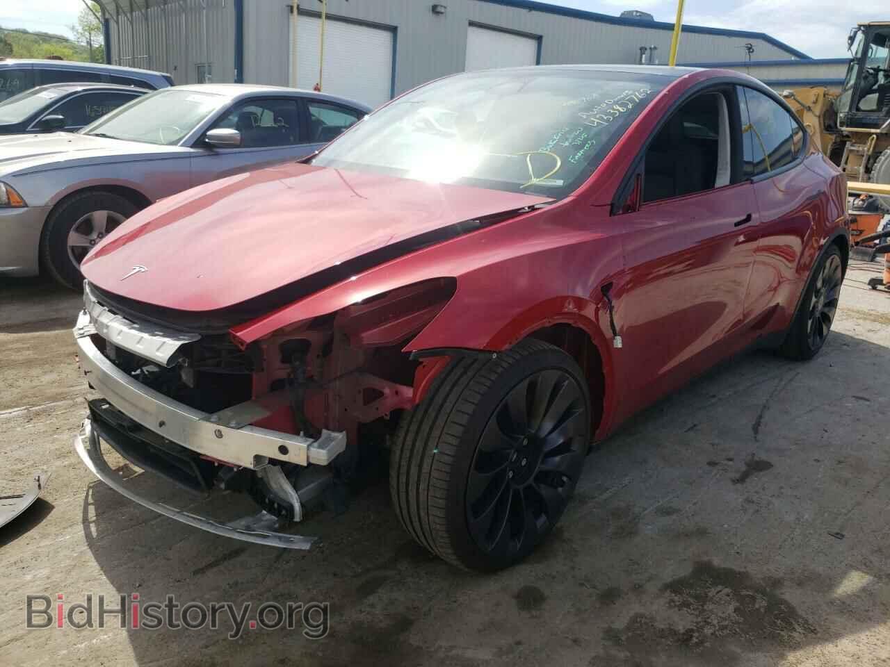 2021 TESLA MODEL Y - VIN: 5YJYGDEF8MF140999 - Фото 2