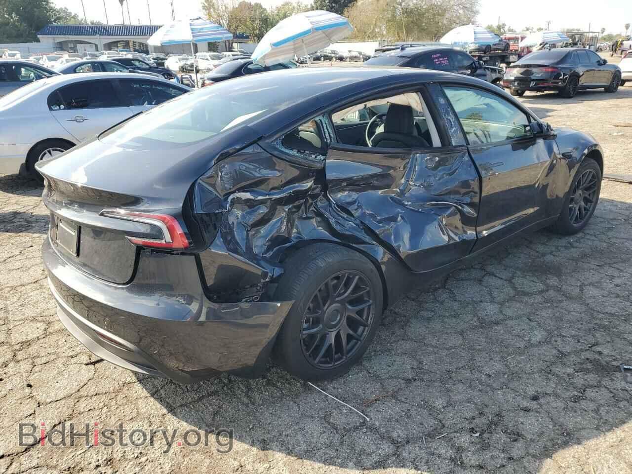 2024 TESLA MODEL 3 - VIN: 5YJ3E1EA6RF744142 - Фото 3