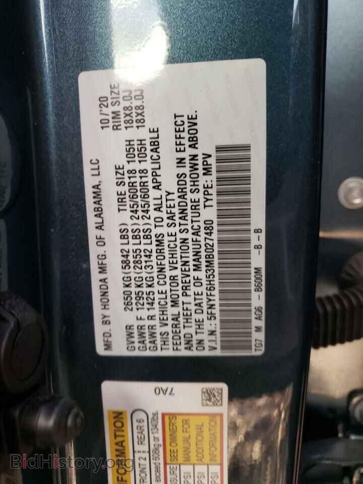 2021 HONDA PILOT - VIN: 5FNYF6H53MB027480 - Фото 13
