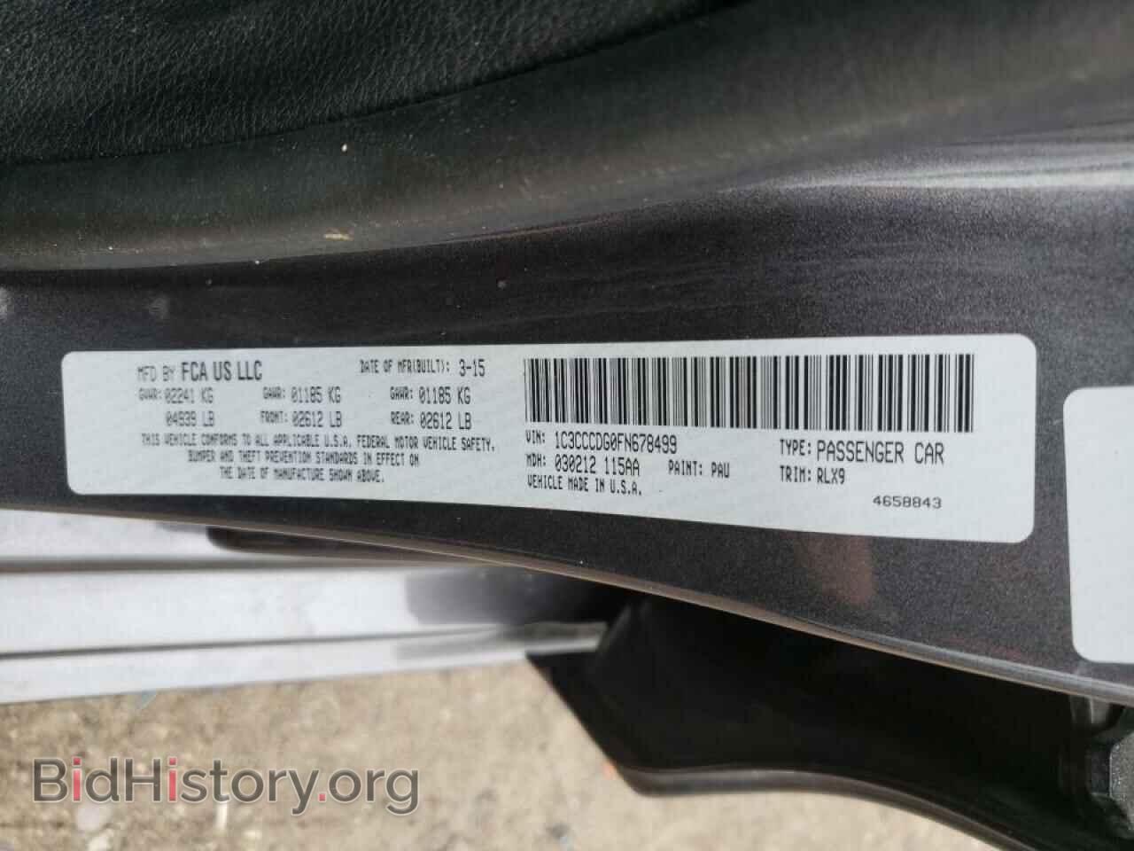 2015 CHRYSLER 200 - VIN: 1C3CCCDG0FN678499 - Photo 10