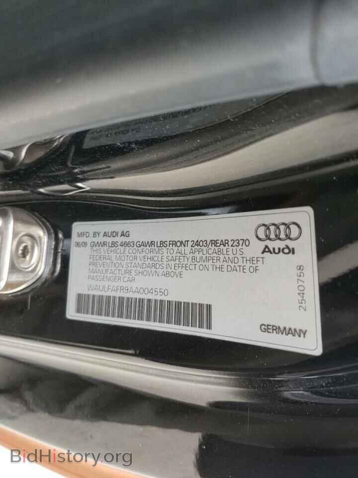 2010 AUDI A5 - VIN: WAULFAFR9AA004550 - Photo 10