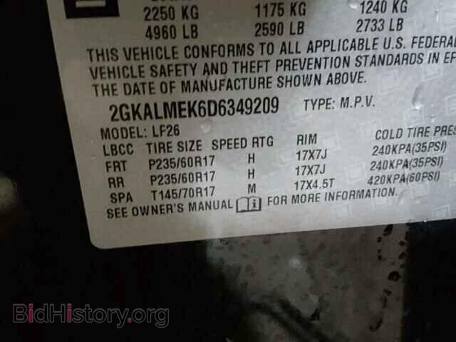 2013 GMC TERRAIN - VIN: 2GKALMEK6D6349209 - Фото 10