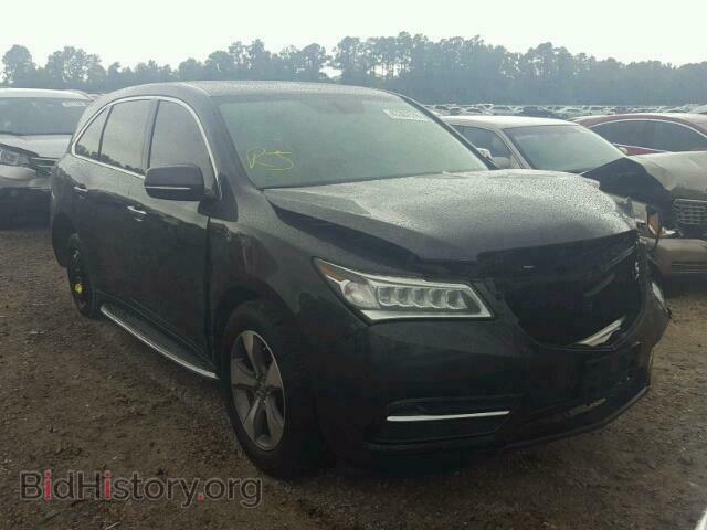 2015 Acura MDX (VIN 5FRYD3H21FB011743) — photo 1 of 10, Copart, damage: front end