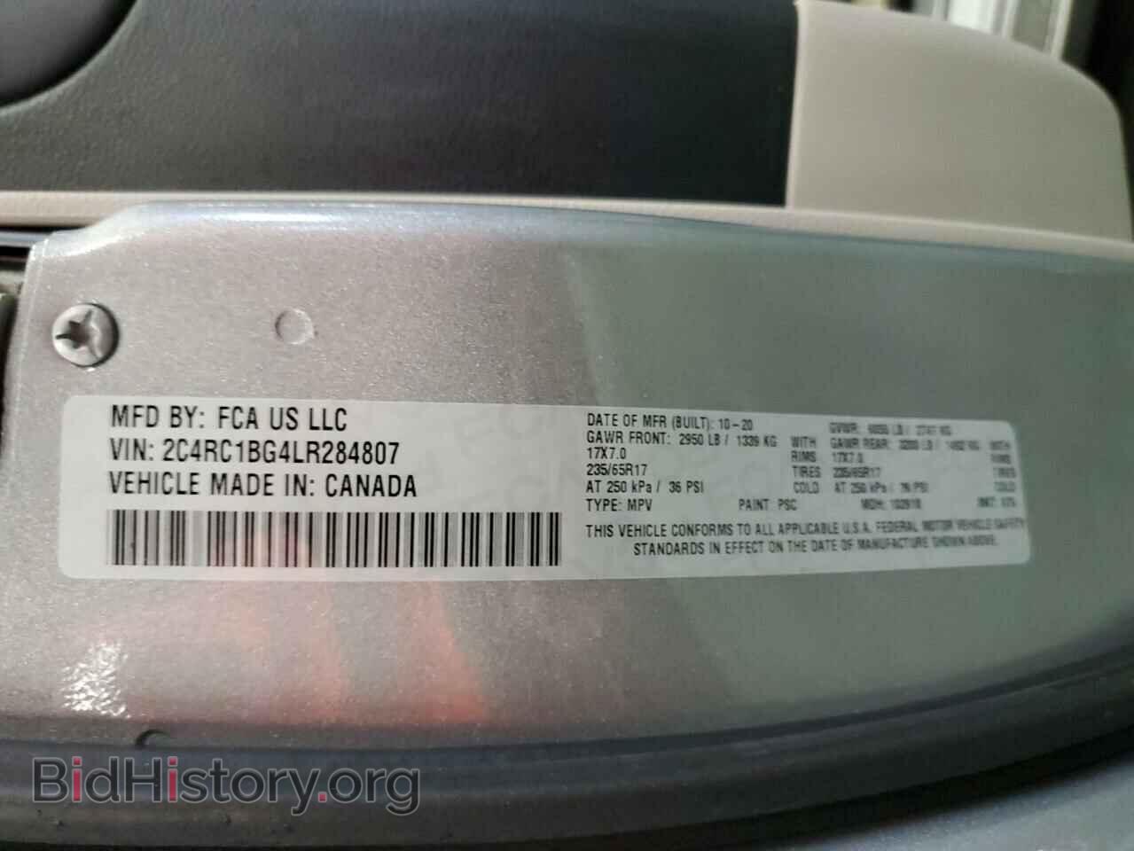 2020 CHRYSLER PACIFICA - VIN: 2C4RC1BG4LR284807 - Photo 13