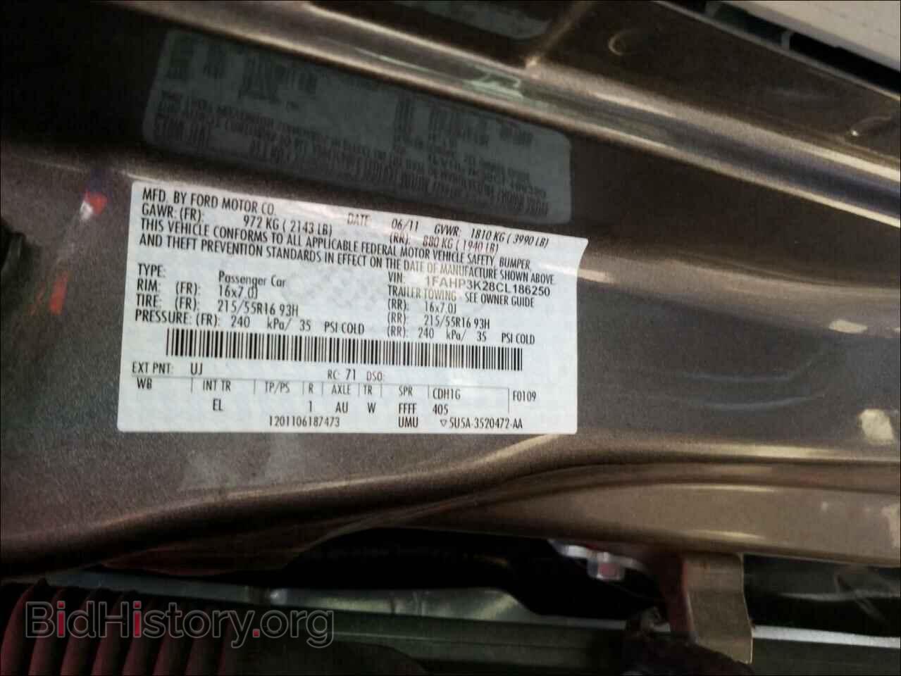 2012 FORD FOCUS - VIN: 1FAHP3K28CL186250 - Photo 10