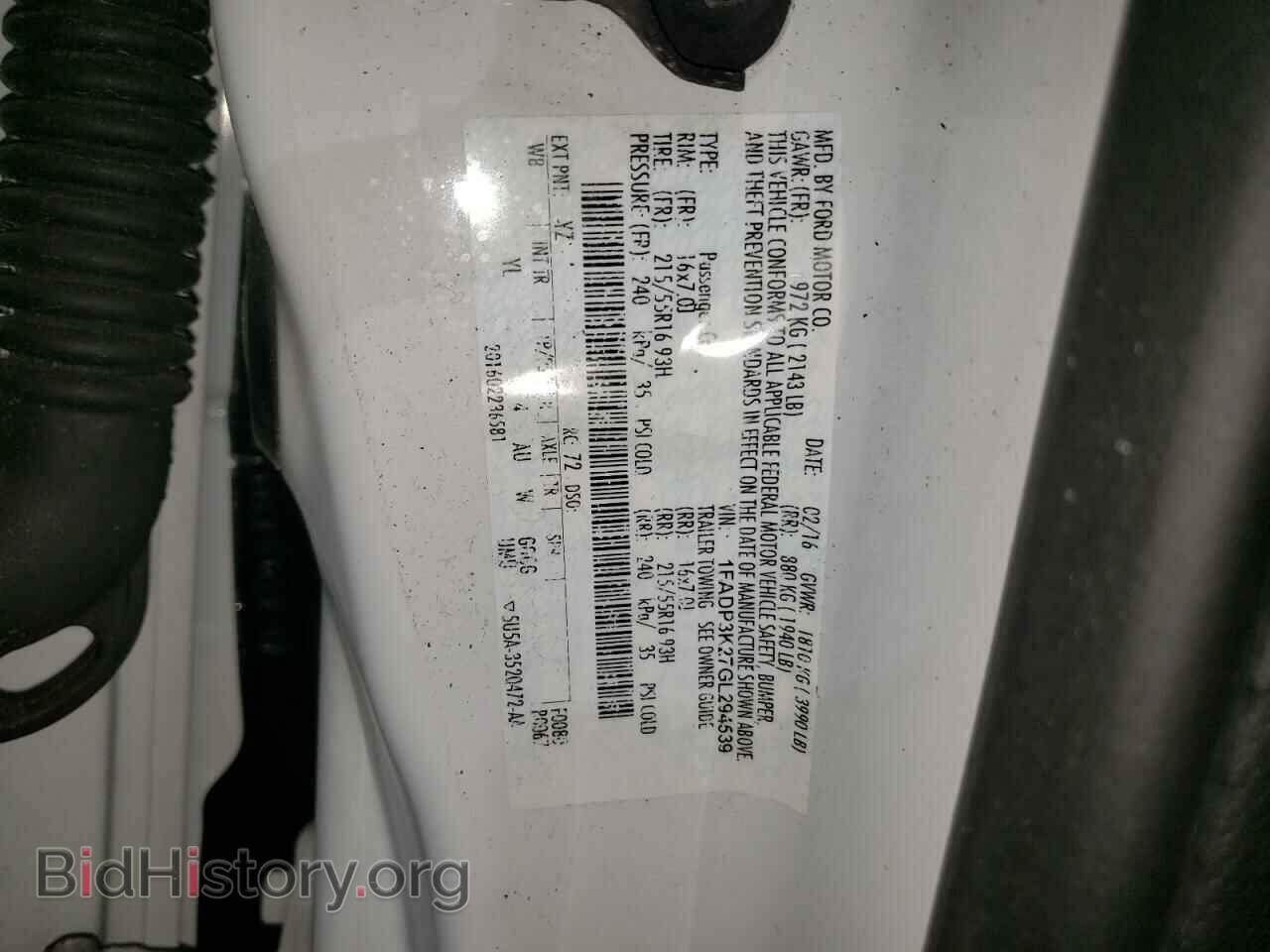 2016 FORD FOCUS - VIN: 1FADP3K27GL294539 - Photo 12