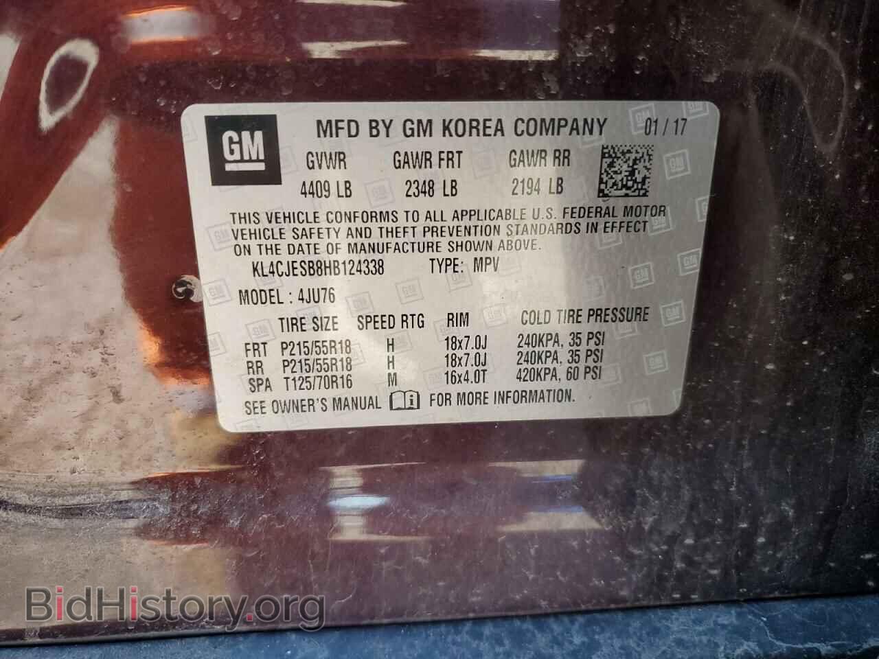 2017 BUICK ENCORE - VIN: KL4CJESB8HB124338 - Photo 14