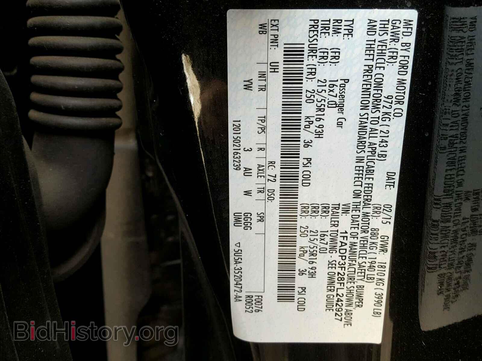 2015 FORD FOCUS - VIN: 1FADP3F28FL242927 - Photo 10