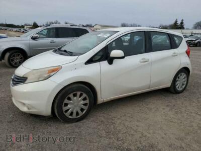 2014 Nissan VERSA S, белый — VIN 3N1CE2CPXEL415309, Copart