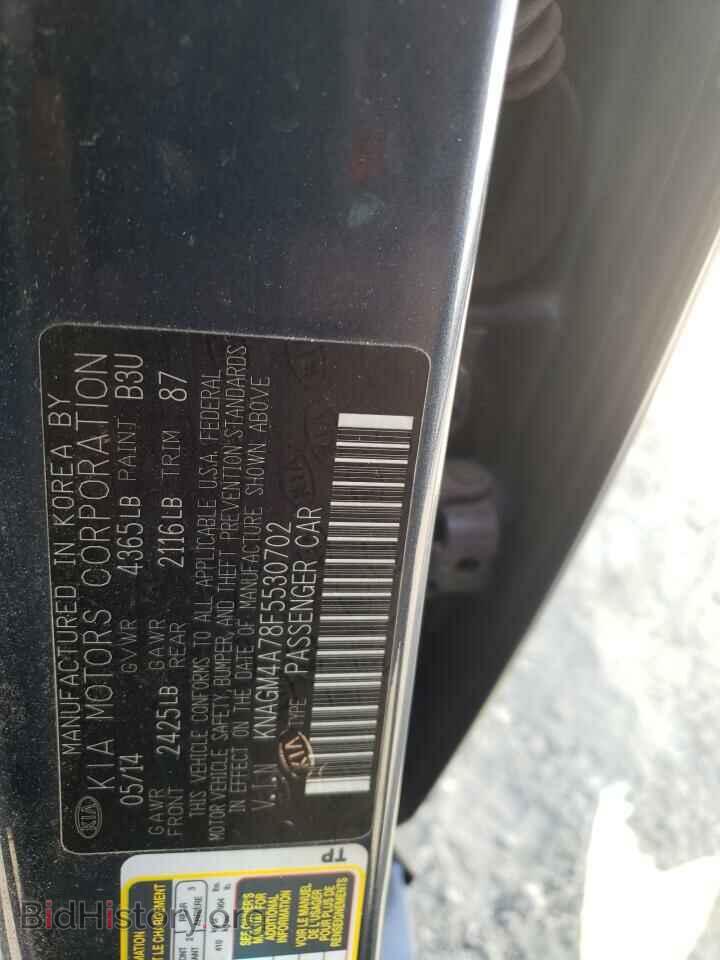 2015 KIA OPTIMA - VIN: KNAGM4A78F5530702 - Фото 10