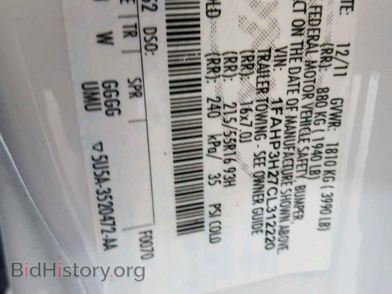 2012 Ford FOCUS (VIN 1FAHP3H27CL312220) — photo 10 of 10