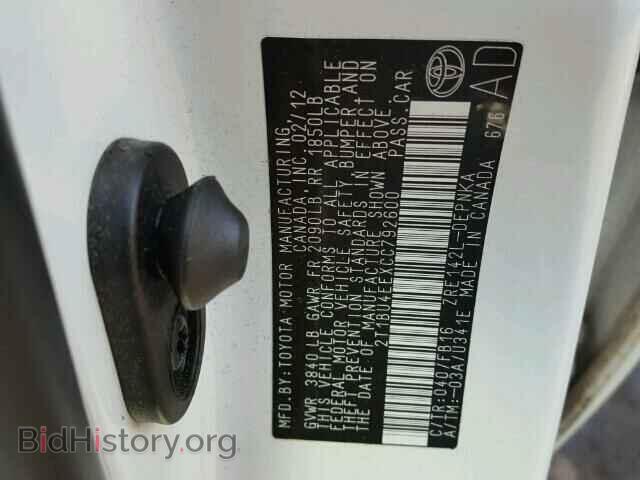 2012 TOYOTA COROLLA - VIN: 2T1BU4EEXCC792600 - Photo 10