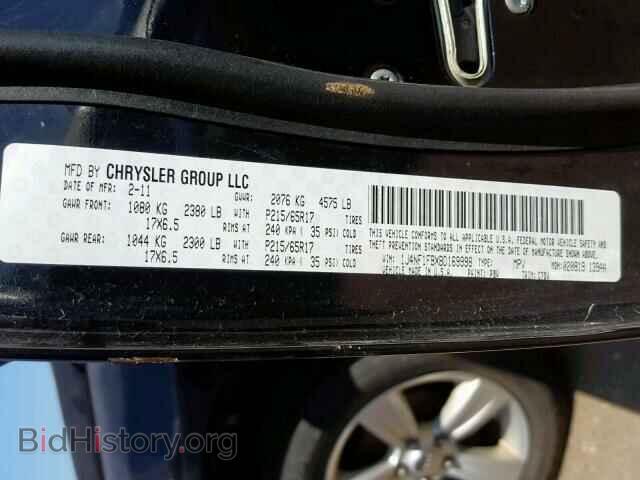 2011 JEEP COMPASS SP - VIN: 1J4NF1FBXBD169998 - Photo 10
