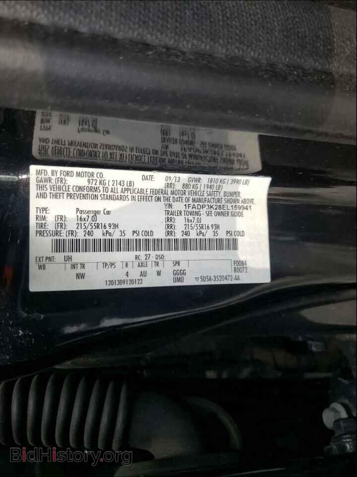 2014 FORD FOCUS - VIN: 1FADP3K28EL159941 - Photo 10