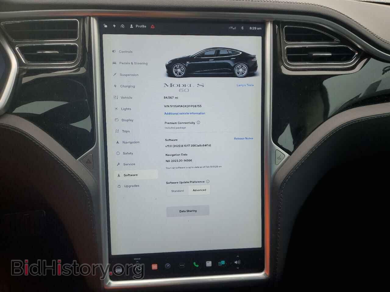 2013 TESLA MODEL S - VIN: 5YJSA1AGXDFP08755 - Фото 9