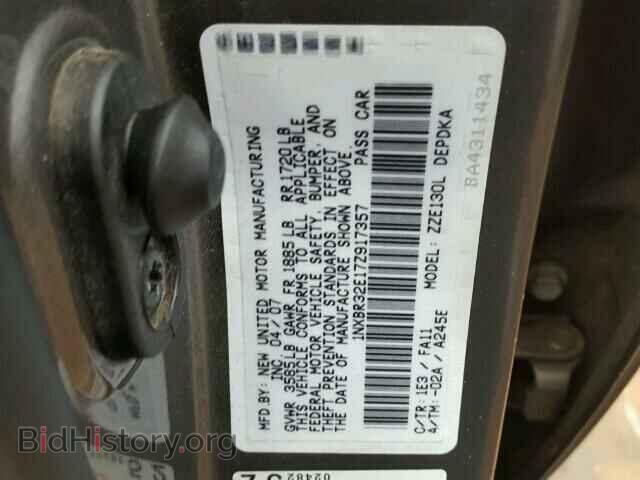 2007 TOYOTA COROLLA - VIN: 1NXBR32E17Z917357 - Фото 10