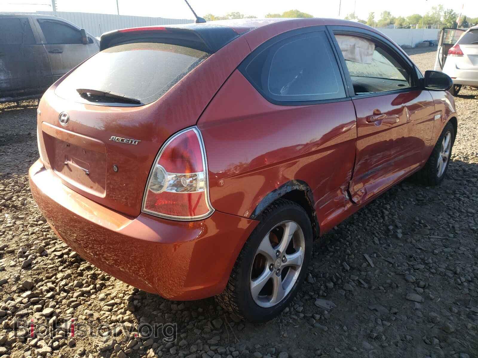 2007 HYUNDAI ACCENT - VIN: KMHCN36C37U015401 - Фото 4