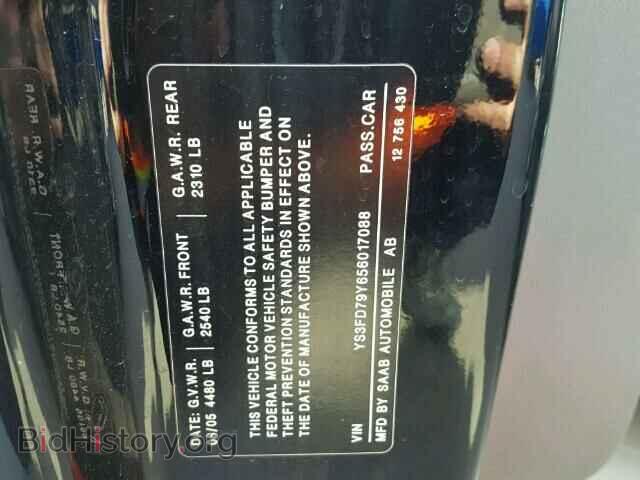 2005 SAAB 9 3 - VIN: YS3FD79Y656017088 - Фото 10