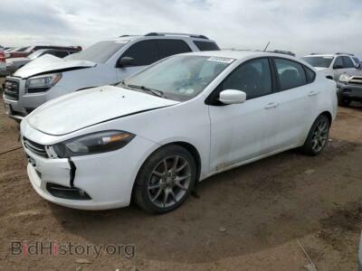 2015 Dodge DART Dart SXT, белый — VIN 1C3CDFBB5FD201059, Copart