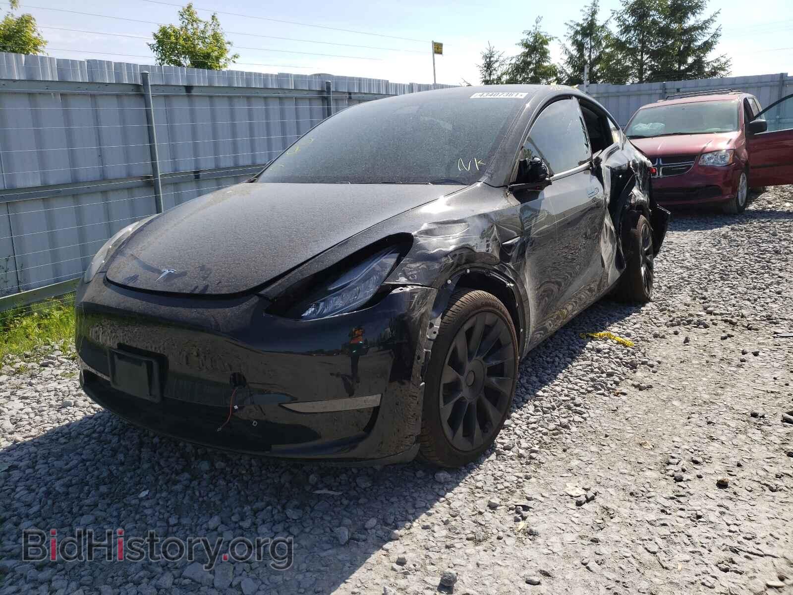 2021 TESLA MODEL Y - VIN: 5YJYGDEE0MF081177 - Фото 2