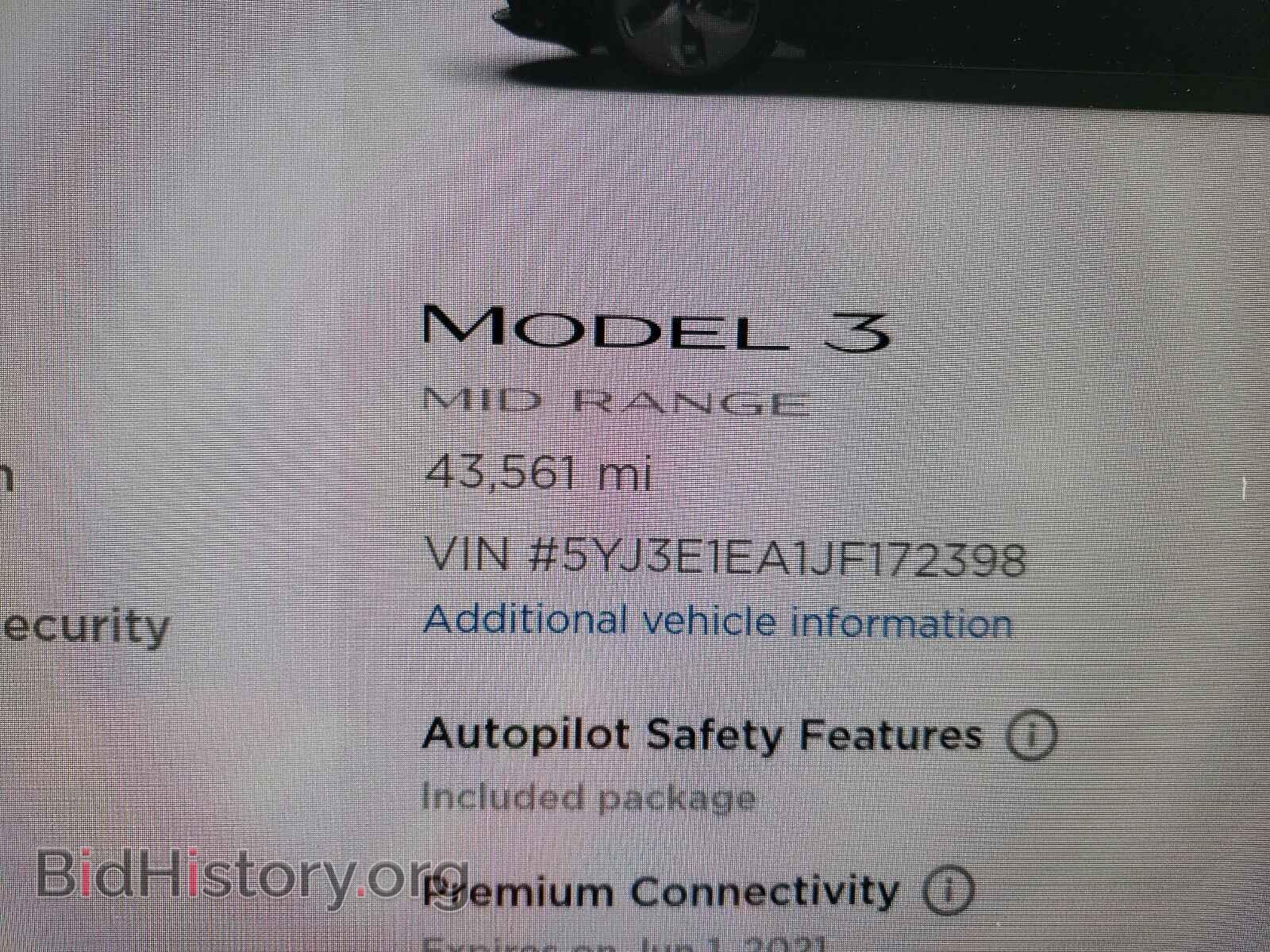 2018 TESLA MODEL 3 - VIN: 5YJ3E1EA1JF172398 - Photo 8