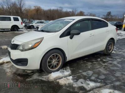 2012 Kia RIO LX, белый — VIN KNADM4A39C6060542, Copart
