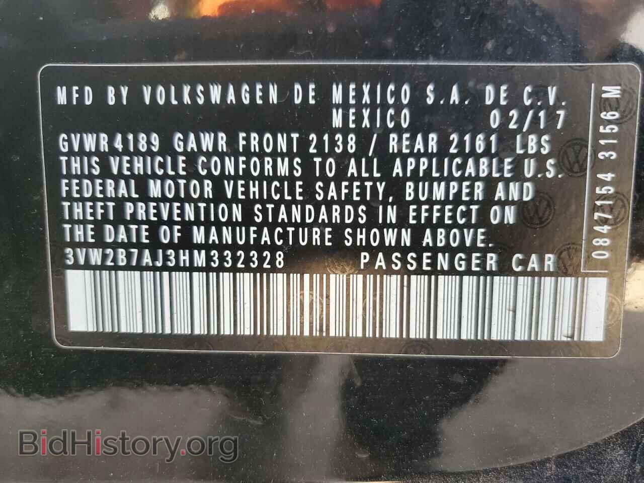 2017 VOLKSWAGEN JETTA - VIN: 3VW2B7AJ3HM332328 - Фото 12