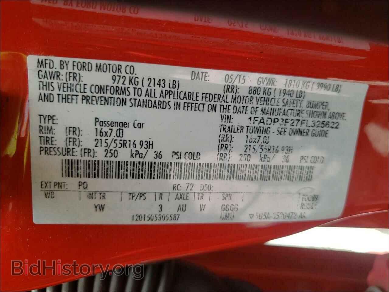 2015 FORD FOCUS - VIN: 1FADP3F27FL325622 - Photo 10