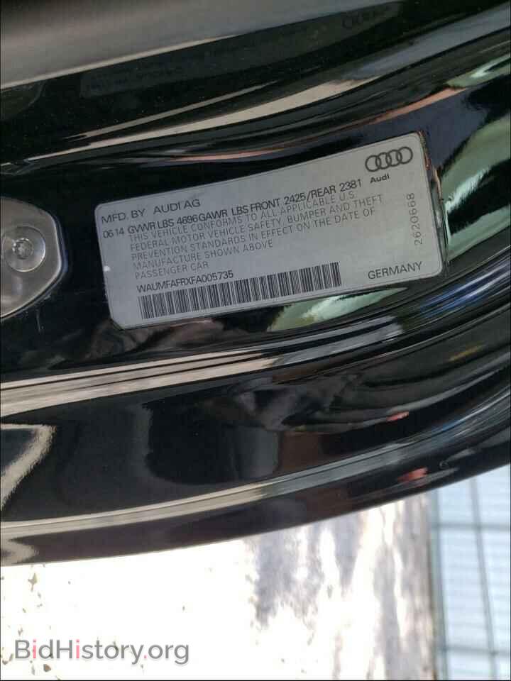 2015 AUDI A5 - VIN: WAUMFAFRXFA005735 - Фото 10