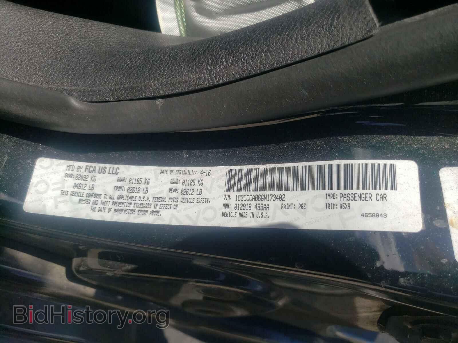 2016 CHRYSLER 200 - VIN: 1C3CCCAB6GN173402 - Photo 10