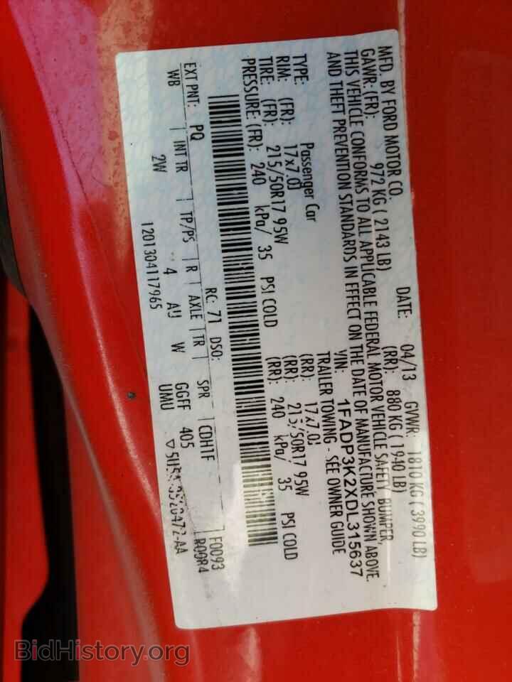 2013 FORD FOCUS - VIN: 1FADP3K2XDL315637 - Photo 10