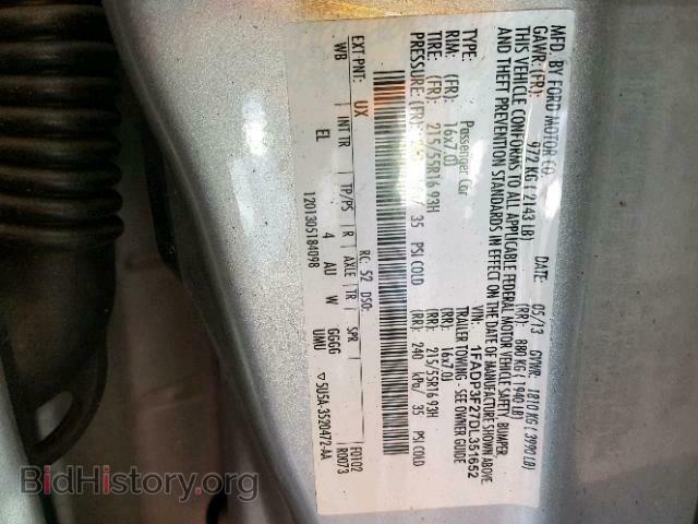 2013 FORD FOCUS - VIN: 1FADP3F27DL351652 - Фото 10