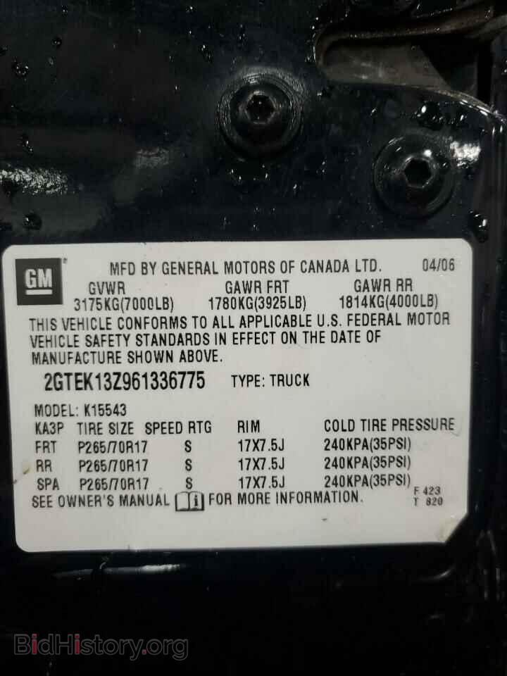 2006 GMC All Models - VIN: 2GTEK13Z961336775 - Photo 13