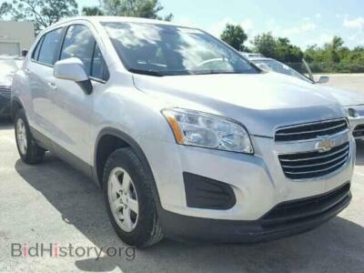 2015 Chevrolet TRAX, silver — VIN KL7CJPSB4FB133923, Copart