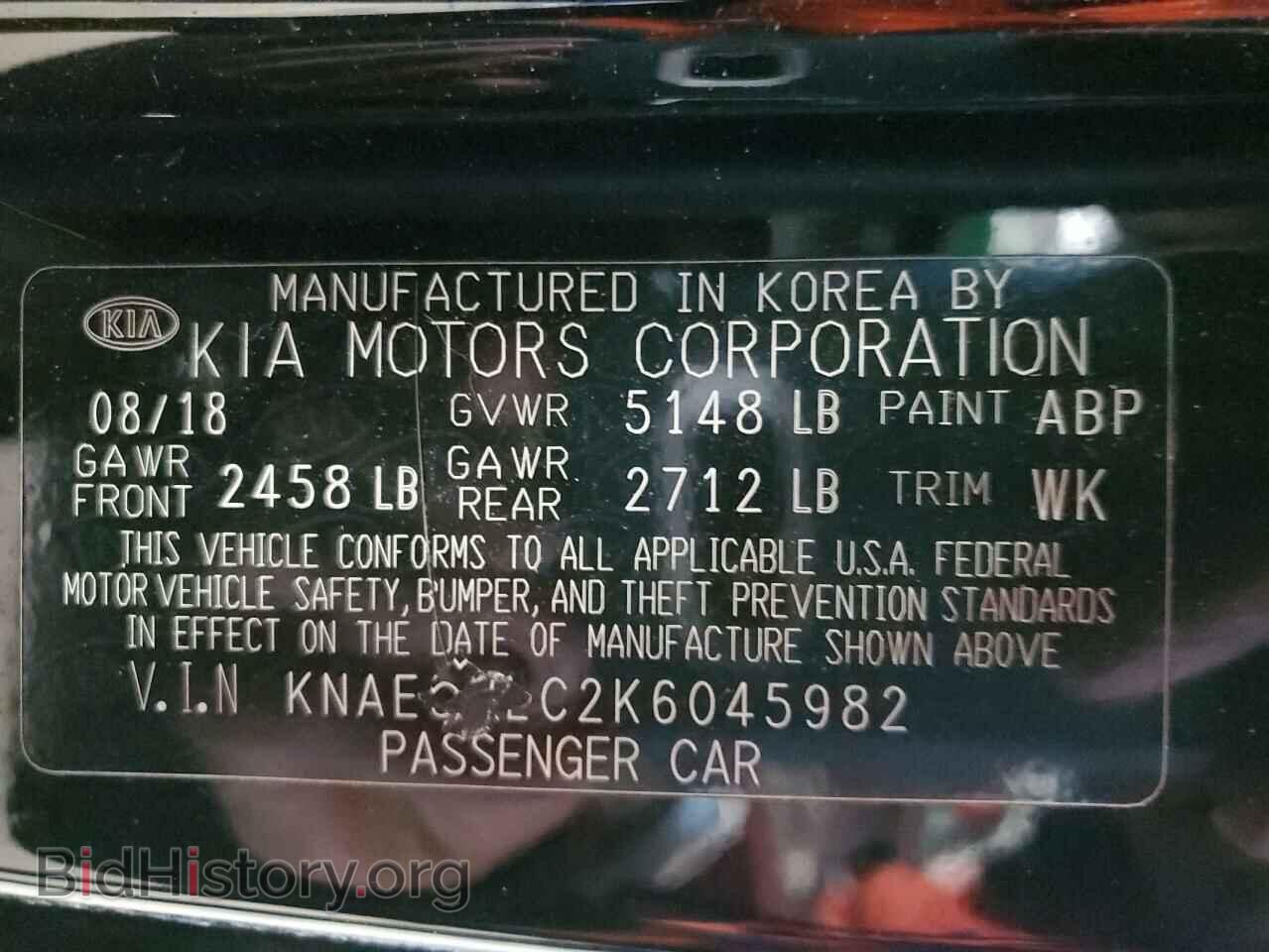 2019 KIA STINGER - VIN: KNAE55LC2K6045982 - Фото 13