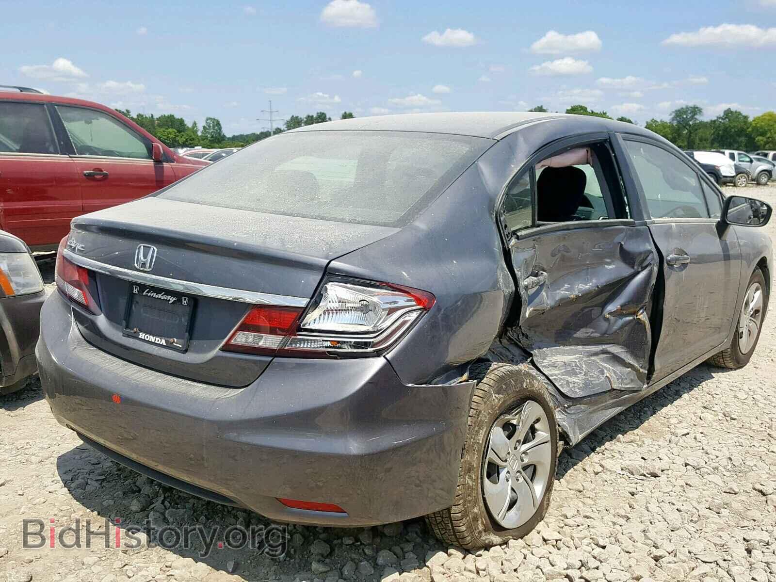 2014 HONDA CIVIC LX - VIN: 19XFB2F54EE012766 - Фото 4
