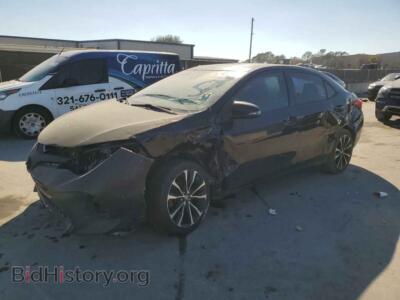 2018 Toyota COROLLA L, черный — VIN 5YFBURHE8JP758385, Copart