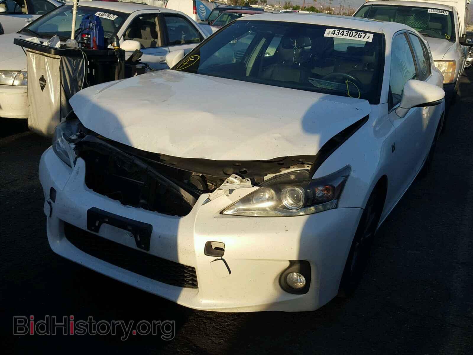 2012 LEXUS CT 200 - VIN: JTHKD5BH5C2103340 - Фото 2