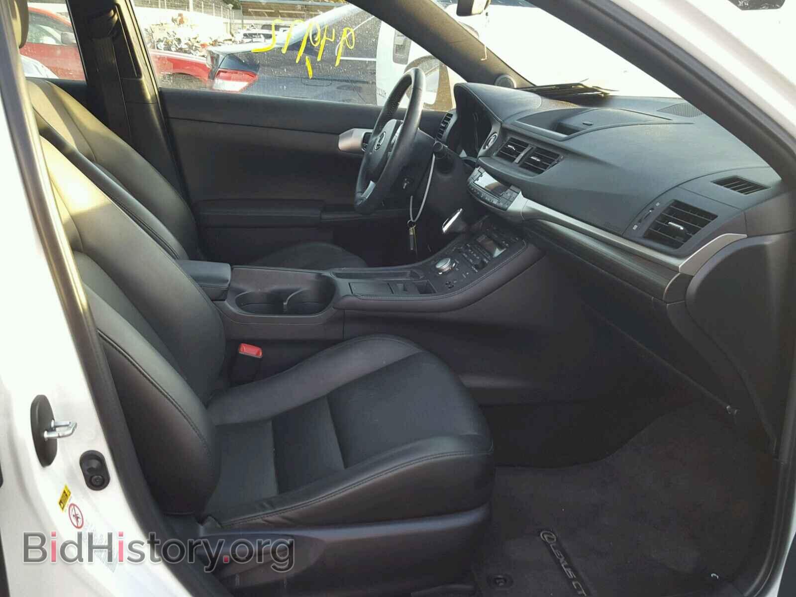 2012 LEXUS CT 200 - VIN: JTHKD5BH5C2103340 - Фото 5