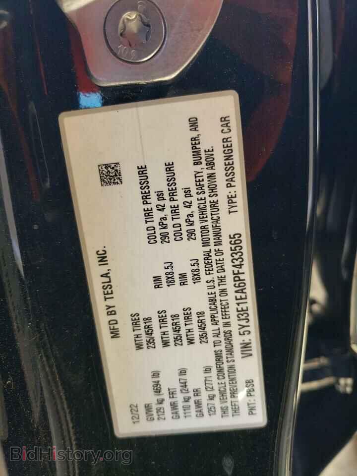 2023 TESLA MODEL 3 - VIN: 5YJ3E1EA6PF433565 - Photo 13