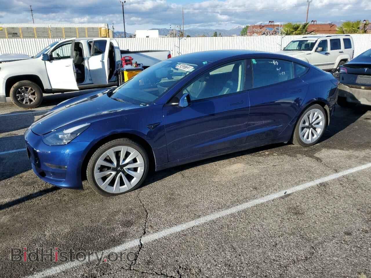 Фотография 5YJ3E1EB8NF187527 - TESLA MODEL 3 2022