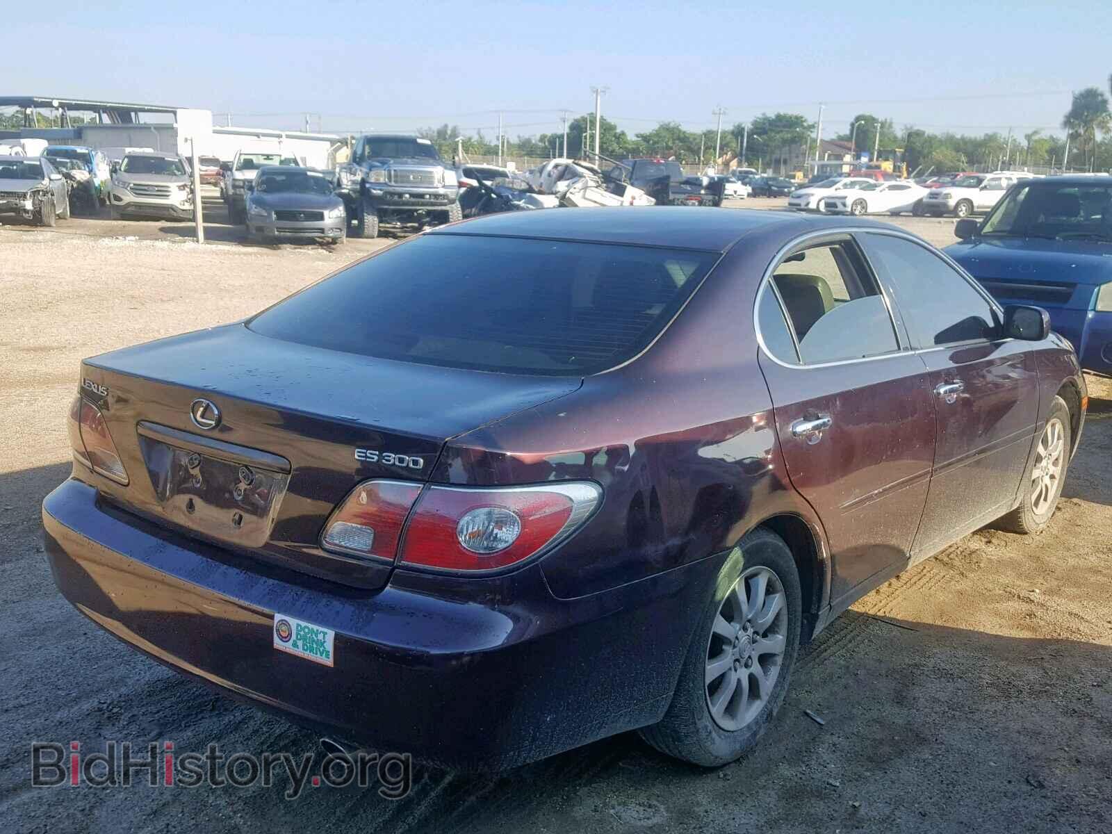 2003 LEXUS ES300 - VIN: JTHBF30G730124761 - Фото 4