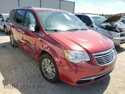 2015 Chrysler MINIVAN Town & COU, red — VIN 2C4RC1CG4FR521010, Copart